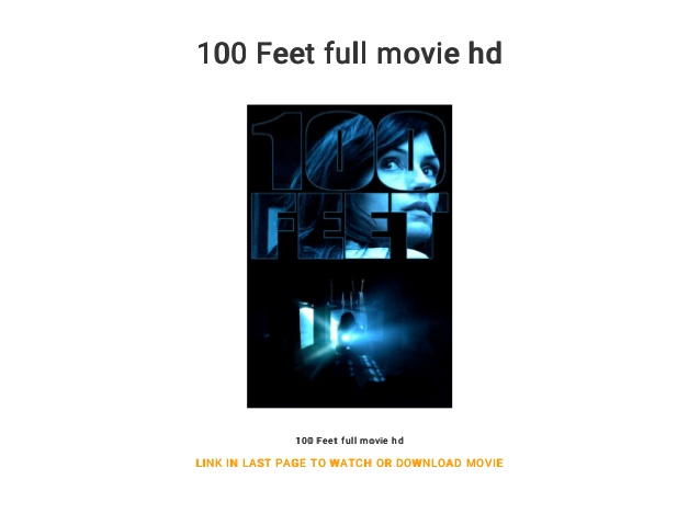100 feet 2008 movie download